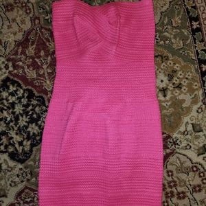 AKIRA pink strapless dress